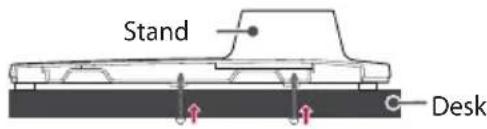 LG 65UT570H0UB - Attaching the TV to a Desk - 2