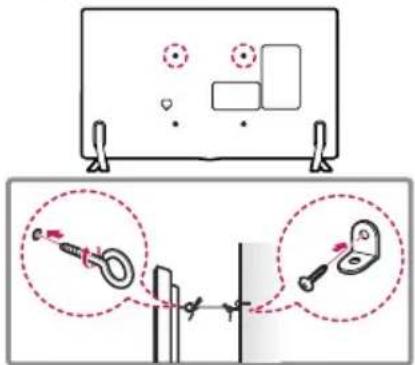 LG 70UJ6570 - Securing the TV to a Wall - 1