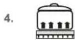NOVY Domino 3784 - Indicatore del calore residuo H - 4