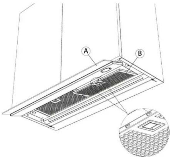 NOVY Fusion Pro 8770 - Zugang zum Fettfilter - 1