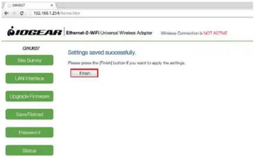 IOGEAR GWU637 - Click on Ethernet. - 10