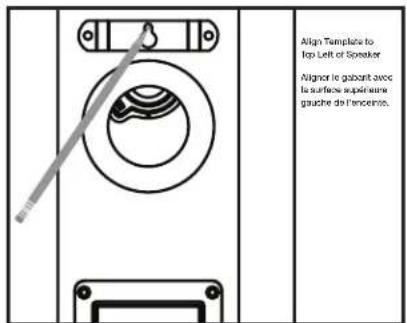 POLK TSx 250c - TSx110B Wall Mount Template - 1