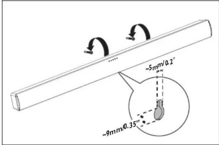 MAGNAVOX MSB4560 - Montaje en pared de SoundBar (opcional) - 2