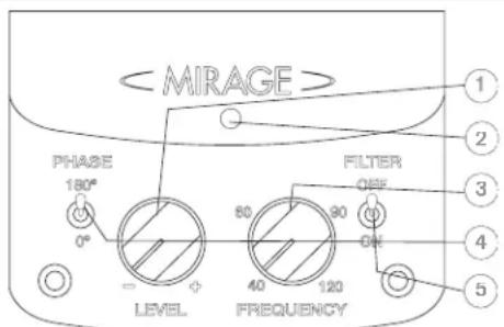 Mirage Omni S8 - POSITIONNEMENT DE L'ENCEINTE D'EXTRÊMES-GRAVES - 1