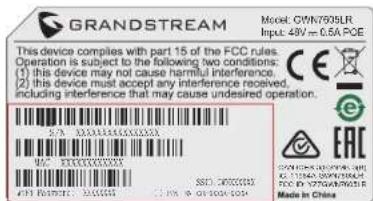 GRANDSTREAM GWN7605 - 纵杆安装 - 3
