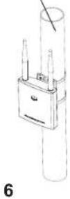 GRANDSTREAM GWN7605 - Montaje en poste - 5