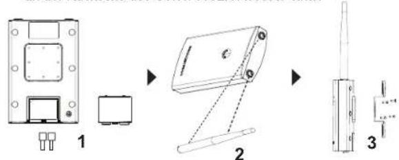 GRANDSTREAM GWN7605 - Montage an einer Rundstange - 1