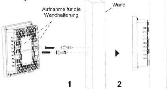Aufnahme für die Wandhalterung 1 2 Wand