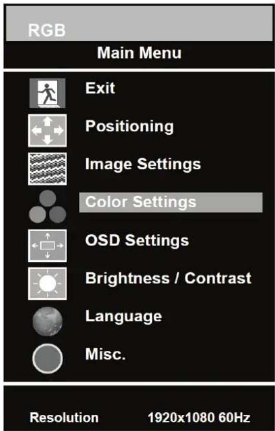 REVO RM23OR1 - Color Settings - 1