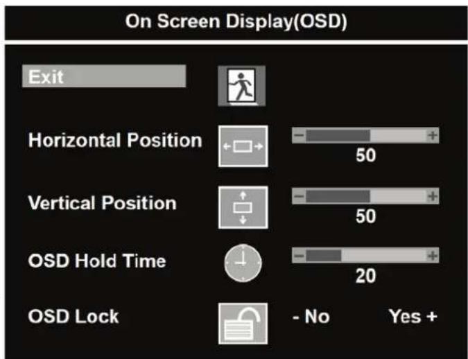 REVO RM23OR1 - OSD Settings - 2
