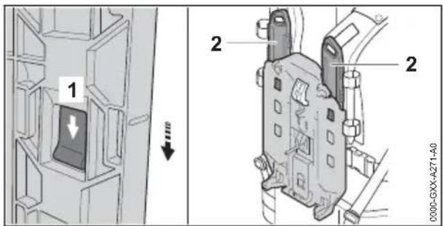 STIHL AR 2000 L - Reglarea sistemului de susi-nere la marimea corporală autilizatorului - 1