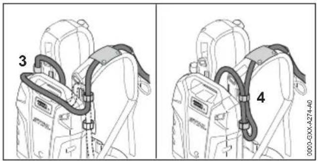 STIHL AR 2000 L - Fitting and Adjusting the Connecting Cable - 2