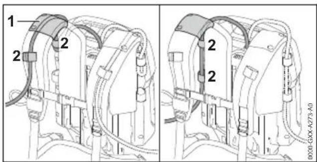 STIHL AR 2000 L - Fitting and Adjusting the Connecting Cable - 1