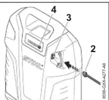 STIHL AR 2000 L - USB-laitteen liittäminen ja lataaminen - 2
