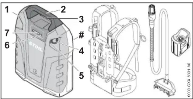 STIHL AR 2000 L - Batteri - 1