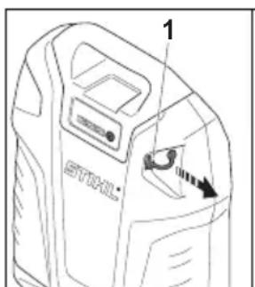 STIHL AR 2000 L - USB-laitteen liittäminen ja lataaminen - 1