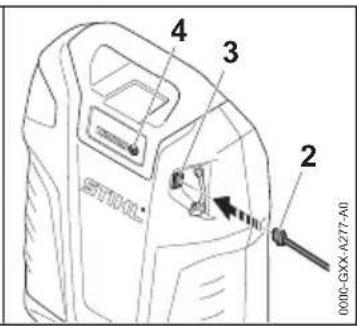 STIHL AR 2000 L - Conectar el dispositivo USB y cargarlo - 2