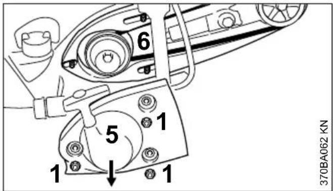 STIHL TS 410 - V-riem verrangen - 3