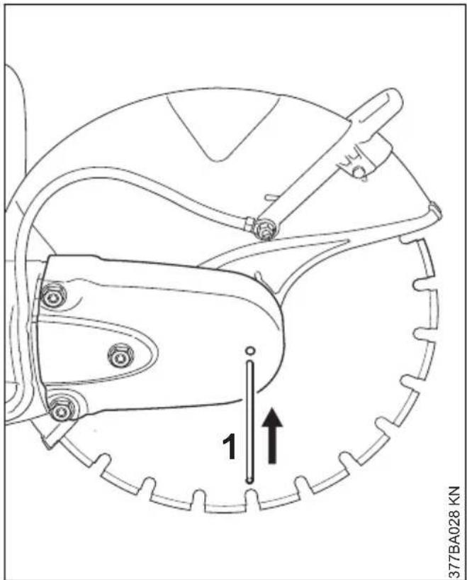 STIHL TS 700 - Blocage de l'arbre - 1