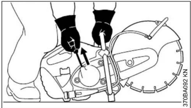 STIHL TS 420 - Motor starten / abstellen - 5
