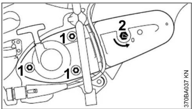 STIHL TS 420 - Remplacement de la cour-roie poly-V - 1