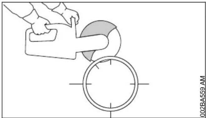 STIHL TS 420 - Découpage d'un tube en béton - 8
