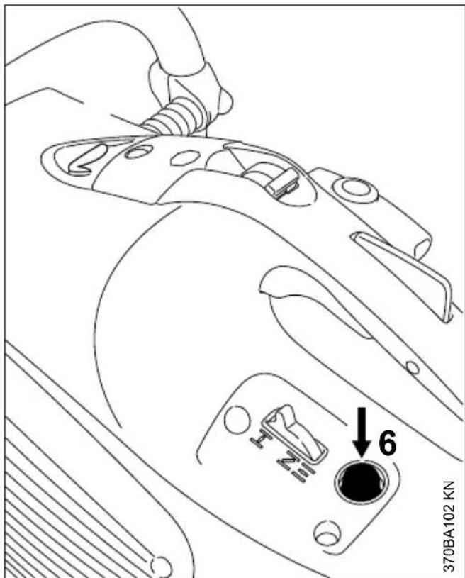 STIHL TS 420 - Motor starten / abstellen - 4