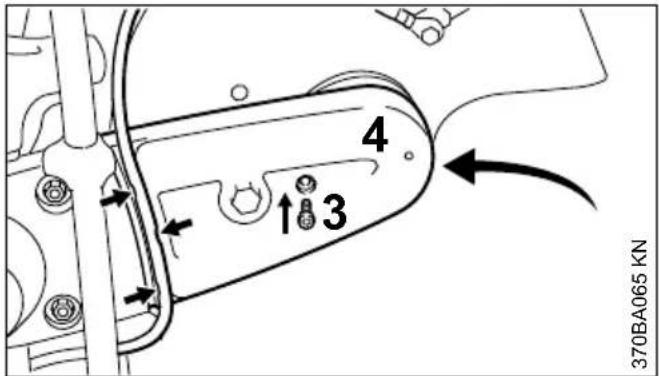 STIHL TS 420 - Remplacement de la cour-roie poly-V - 6