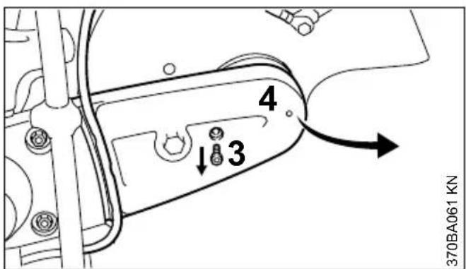 STIHL TS 420 - Remplacement de la cour-roie poly-V - 2