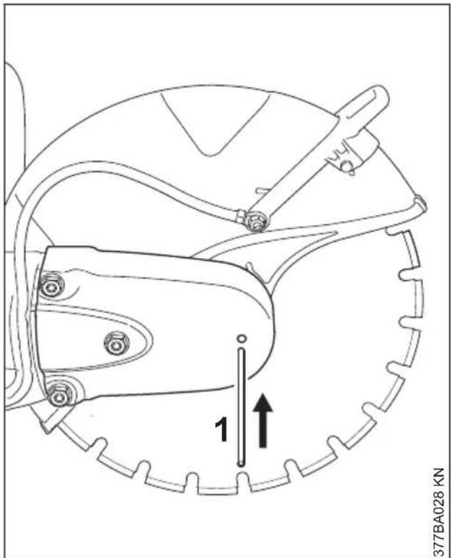 STIHL TS 800 - Bloccare l'albero - 1
