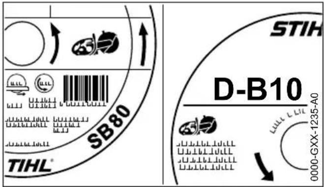STIHL TS 800 - Kurzbezeichnungen - 1