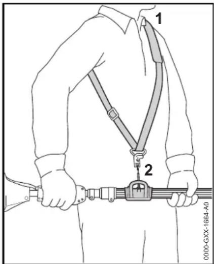 STIHL HT 133 - Draagstel omdoen - 2