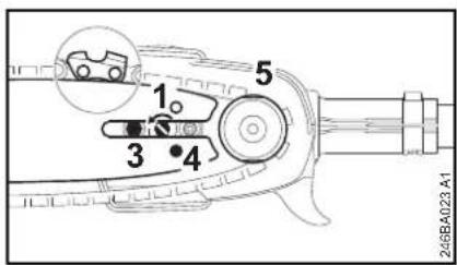 STIHL HT 133 - Führungsschiene und Sägekette montieren - 4