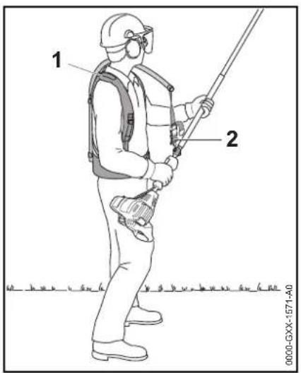 STIHL HT 133 - Système de portage à dos - 1