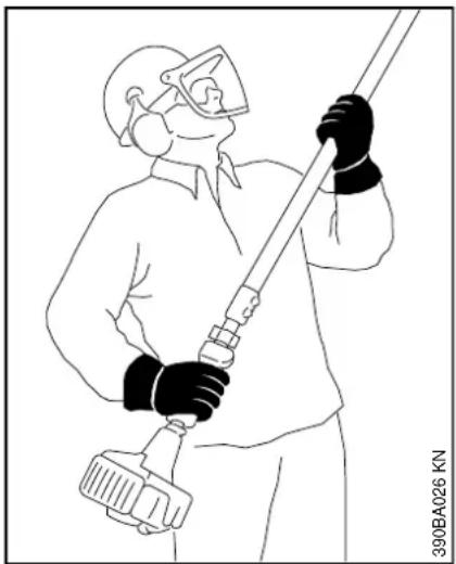STIHL HT 133 - Maintien et guidage de la machine - 1