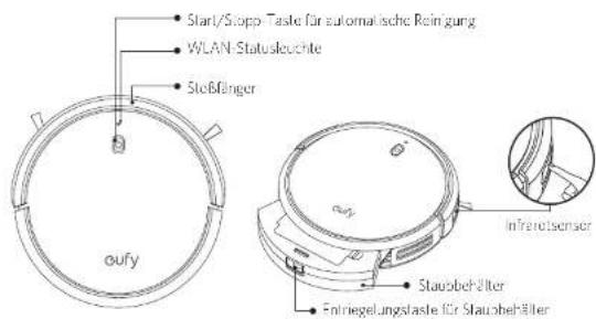 eufy RoboVac 15C - Oberseite und Seite - 1