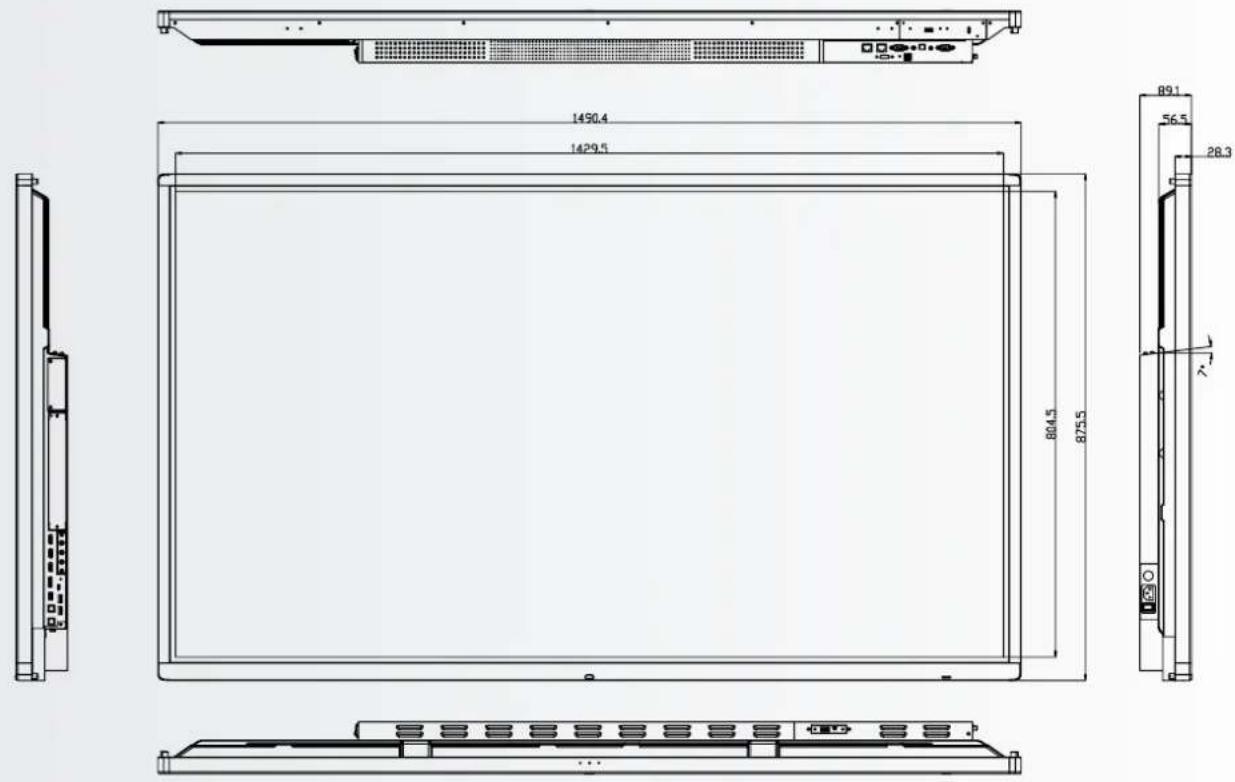 Legamaster ETX6520 - DIMENSIONES - 2