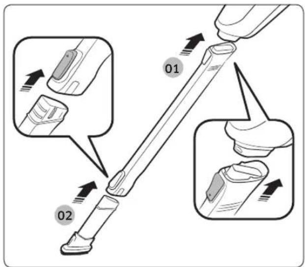 Diagram illustrating a mechanical assembly with labeled parts and directional arrows indicating motion or movement.