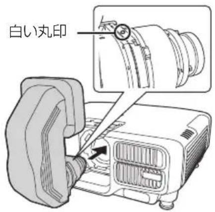 白い丸印