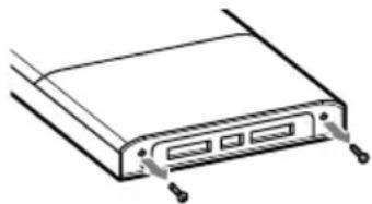 SONY NASZ200DiR - Retirez les deux vis situées sous la télécommande. - 1