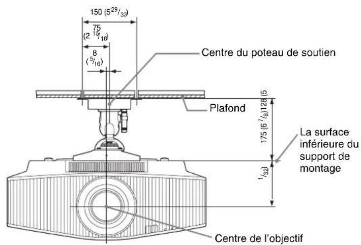 SONY VPLVW890ES - Fixation du support de suspension du projecteur PSS-H10 - 1