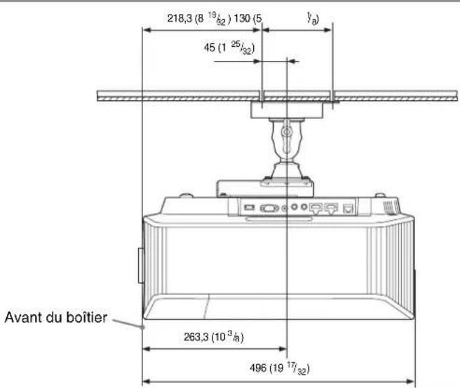 SONY VPLVW890ES - Fixation du support de suspension du projecteur PSS-H10 - 2