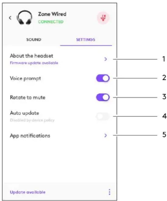 LOGITECH Zone Wired - COMENZILE AUDIO LOGI TUNE PENTRU CÁSTI - 1