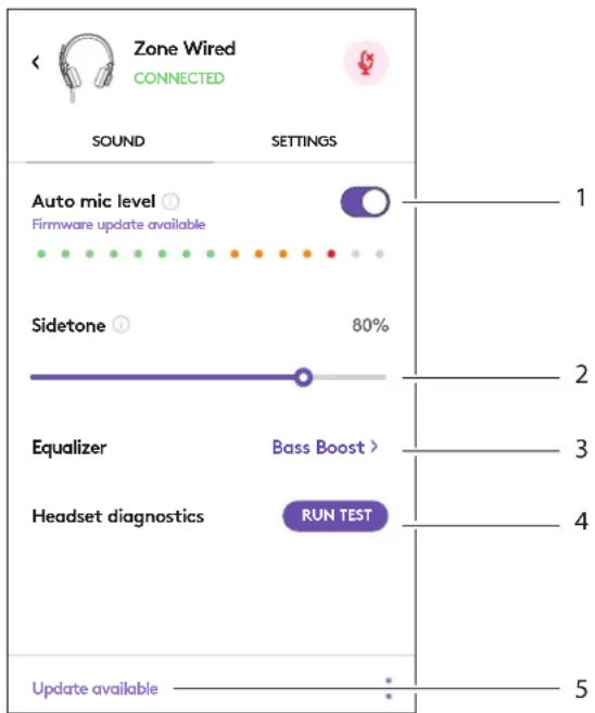 LOGITECH Zone Wired - MEHIO HACTPOIKN 3BYKA TAPHNTYPbIB PNIJOXEHNLOGITUNE - 1