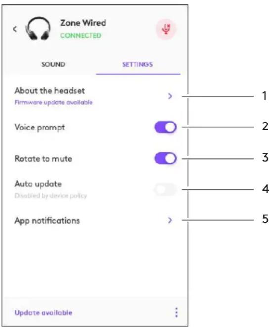 LOGITECH Zone Wired - ESPLORA LE IMPOSTAZIONI DELLE CUFFIE IN LOGI TUNE - 1