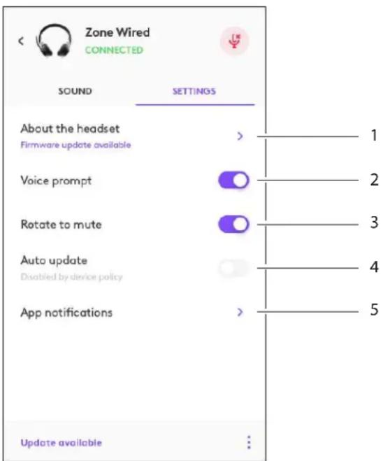 LOGITECH Zone Wired - MEHIO HACTPOI KI TAPHNTYPBI B IPNJIOXEHNI LOGITUNE - 1