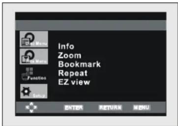 SAMSUNG DVDL707 - Using the Function Menu - 1
