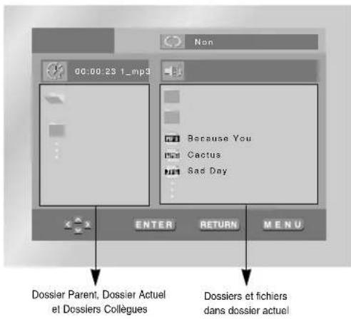 SAMSUNG DVDL707 - Menu clips pour MP3/WMA/JPEG - 1