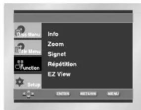 SAMSUNG DVDL707 - Utilisation du menu des fonctionnalités - 1