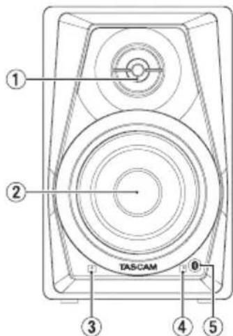 TASCAM VLS3BT - Panel frontal - 1